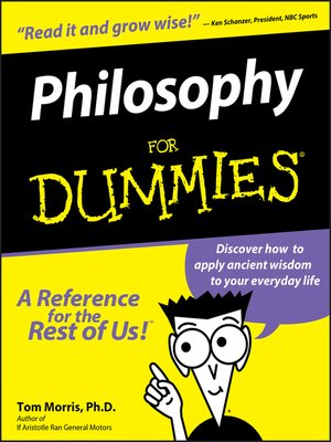 cover image of Philosophy For Dummies